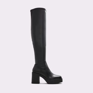 Black Knee-High Platform Boots